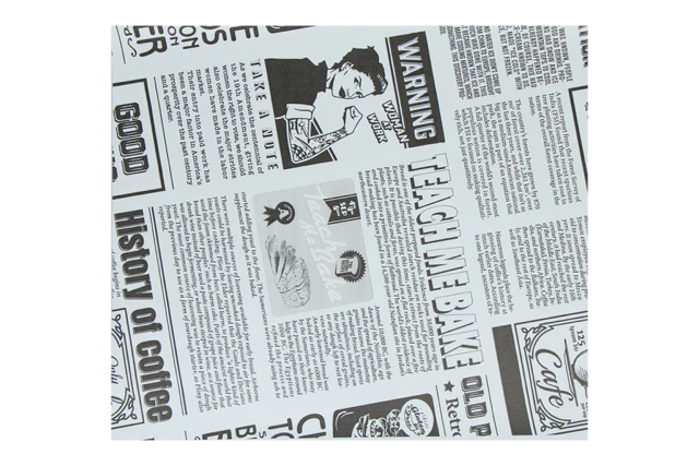 hamburgervellen vetvrij papier 33x38cm FSC®Mix krant wit (2.000 stuks) [TK-9988211]