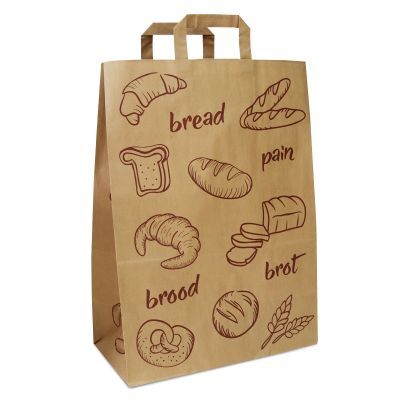 Kraft Draagtassen FSC® Brood 32+17x44 cm Bruin (250 stuks) [FP-DPL049]