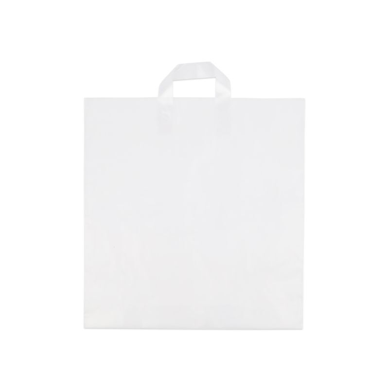 Plastic Draagtassen Frosted 41x44+2x4 cm (250 stuks) [FP-DQL002]