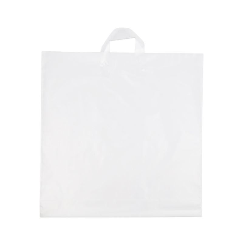 Plastic Draagtassen Frosted 50x50+2x5 cm (250 stuks) [FP-DQL003]