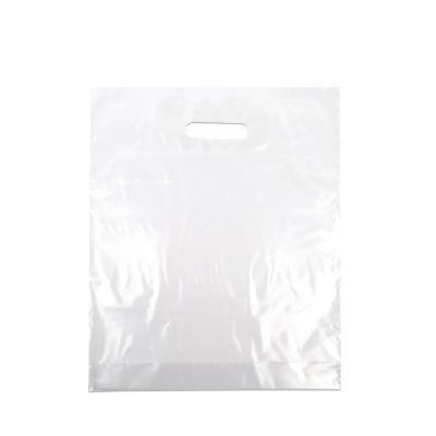 Plastic Carrier Bags 37x44+2x4cm Transparent