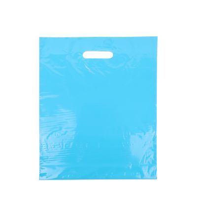 Plastic Draagtassen Blauw 35x44+2x4 cm (400 stuks) [FP-DQU199]