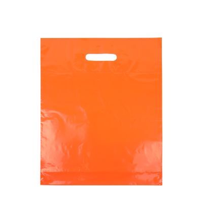 Plastic Draagtassen Oranje 35x44+2x4 cm (400 stuks) [FP-DQU200]