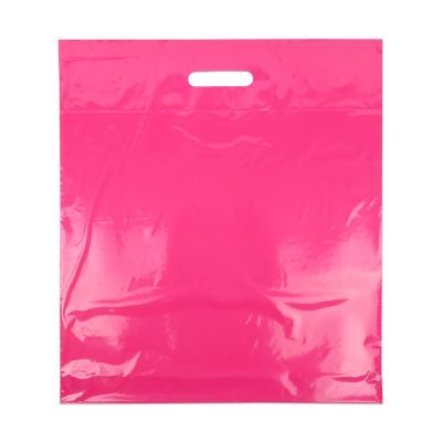 Plastic Draagtassen Roze 45x50+2x4 cm (400 stuks) [FP-DQU202]