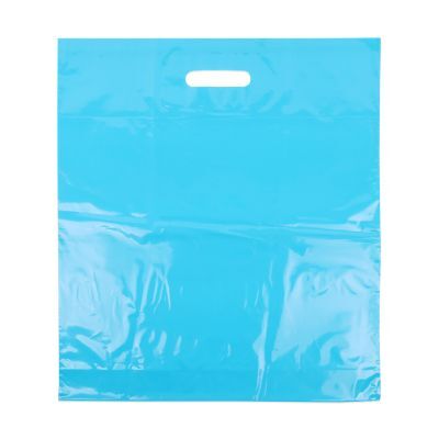 Plastic Draagtassen Blauw 45x50+2x4 cm (400 stuks) [FP-DQU204]