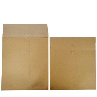 Paper invoice holders with a Japanese-style fastening 35x40+2x1,25cm Brown