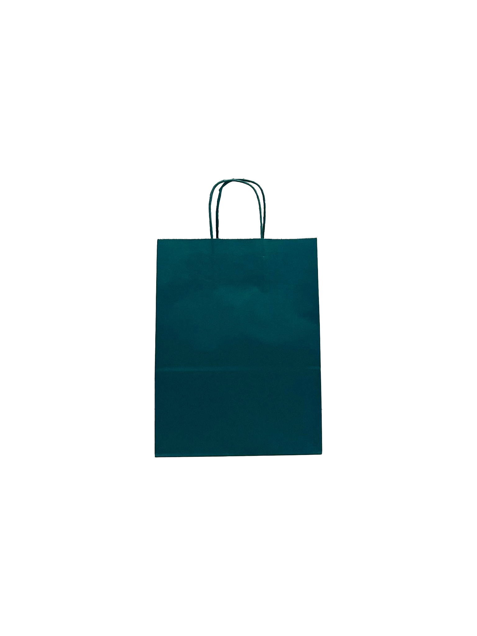 Draagtassen Papier Donkergroen 22+10x31cm Kraft Papier 90 grams (50 stuks) [PAM2231DKGR]
