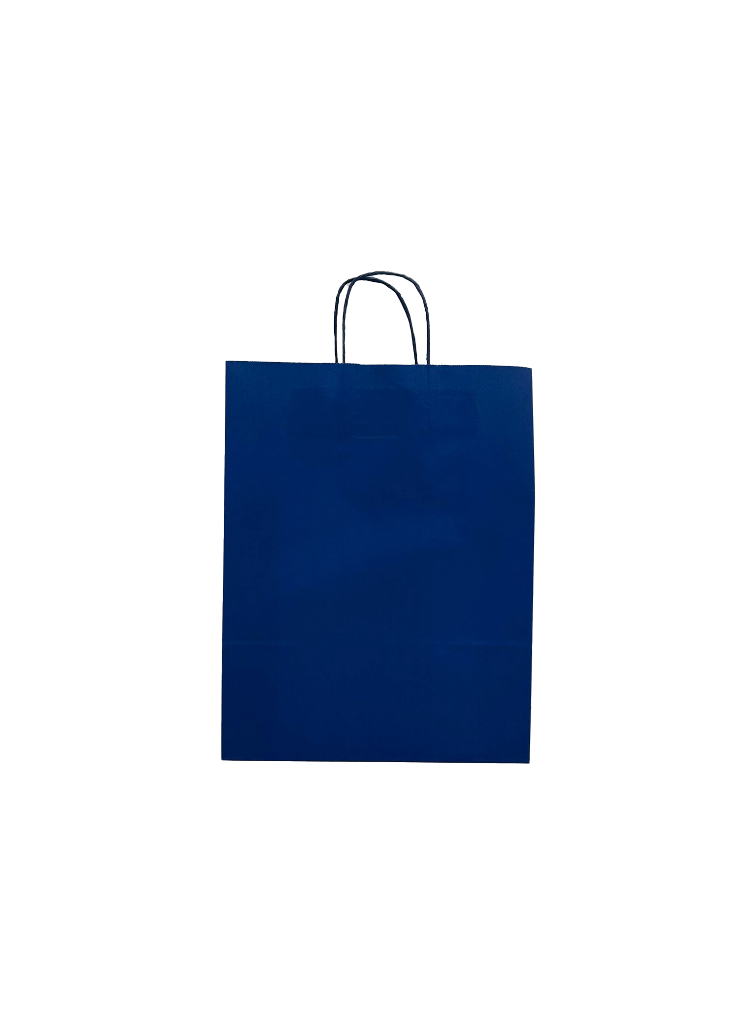 Draagtassen Papier Donkerblauw 32+12x41cm Kraft Papier 100 grams (50 stuks) [PAM3241DKBL]