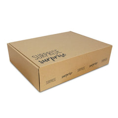 Verzenddozen met retourstrip Surprise 43x36x15 cm Bruin (25 stuks) [FP-VPD068]