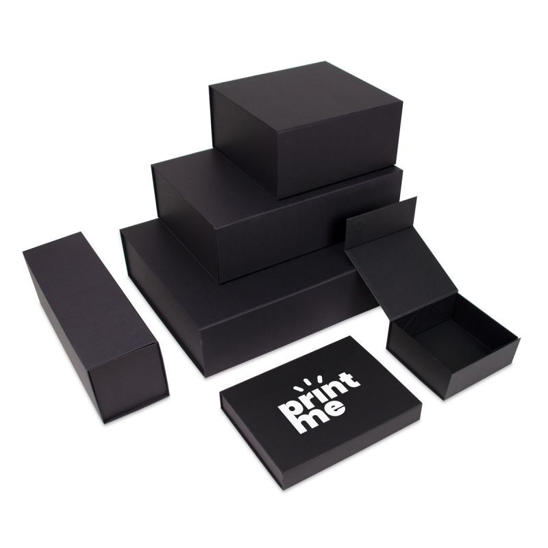 Kraft Magneetdozen 22x16,5x3 cm Zwart (25 stuks) [FP-VPD075]