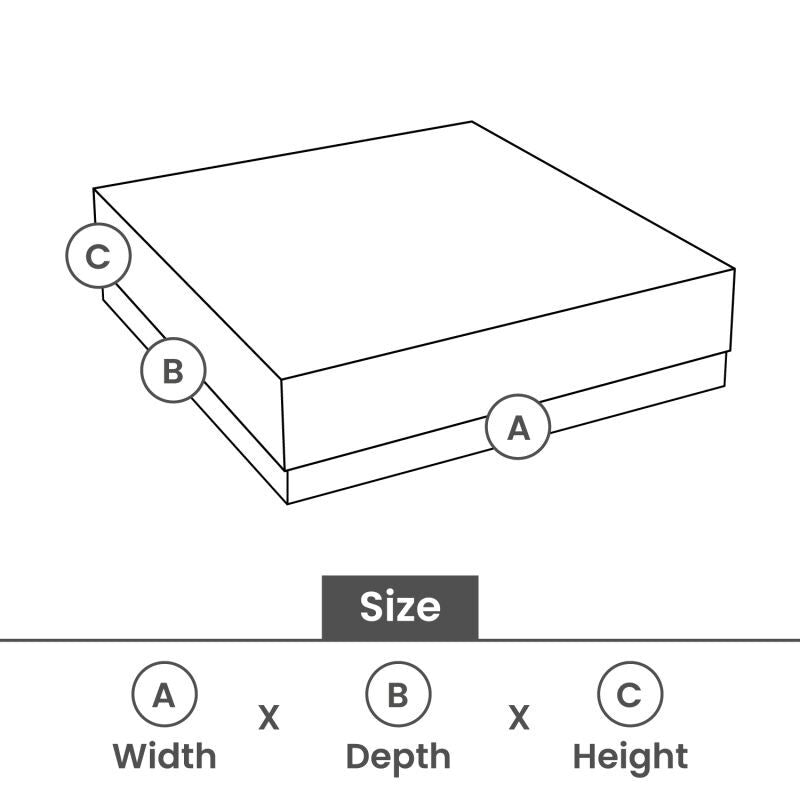 Kraft geschenkdozen met deksel 12x12x3 cm Wit (40 stuks) [FP-VPL008]