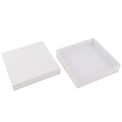 Kraft geschenkdozen met deksel 20,7x20,7x4,3 cm Wit (20 stuks) [FP-VPL010]
