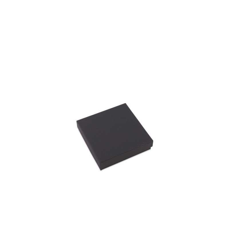Kraft geschenkdozen met deksel 12x12x3 cm Zwart (40 stuks) [FP-VPL011]