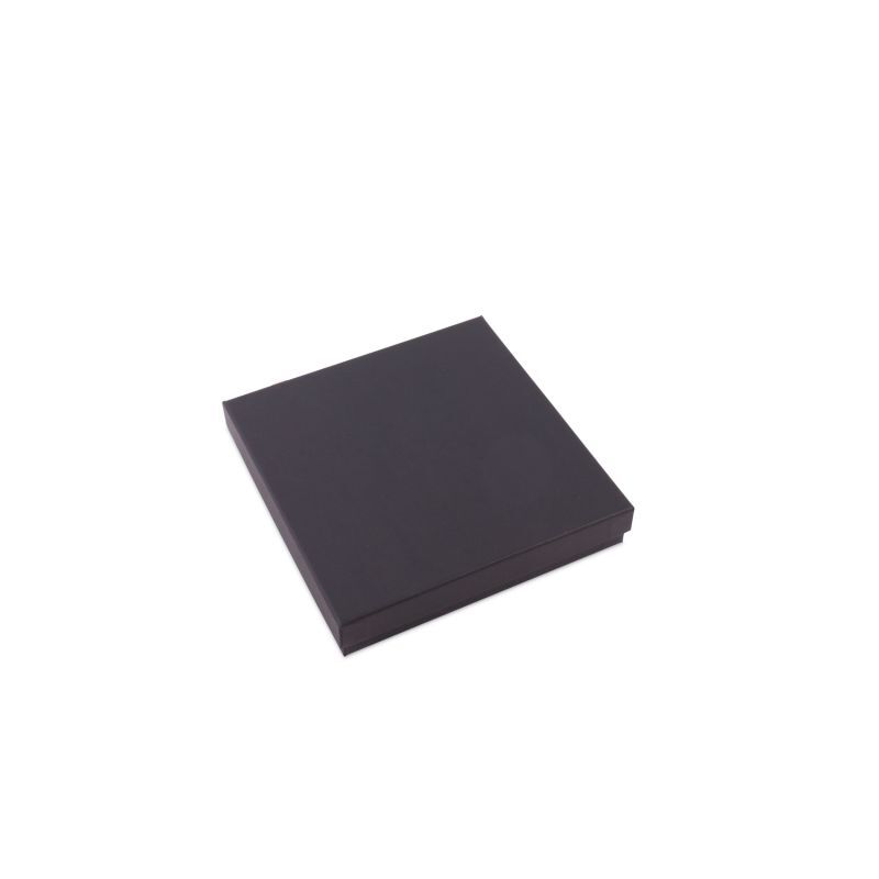 Kraft geschenkdozen met deksel 17,7x17,7x3,2 cm Zwart (40 stuks) [FP-VPL012]