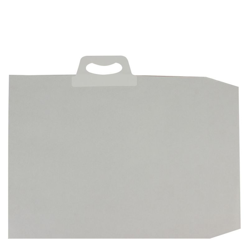 Gerecyclede papieren verzendtas met klepsluiting 41x46,5+2x4 cm Wit (100 stuks) [FP-VZP018]