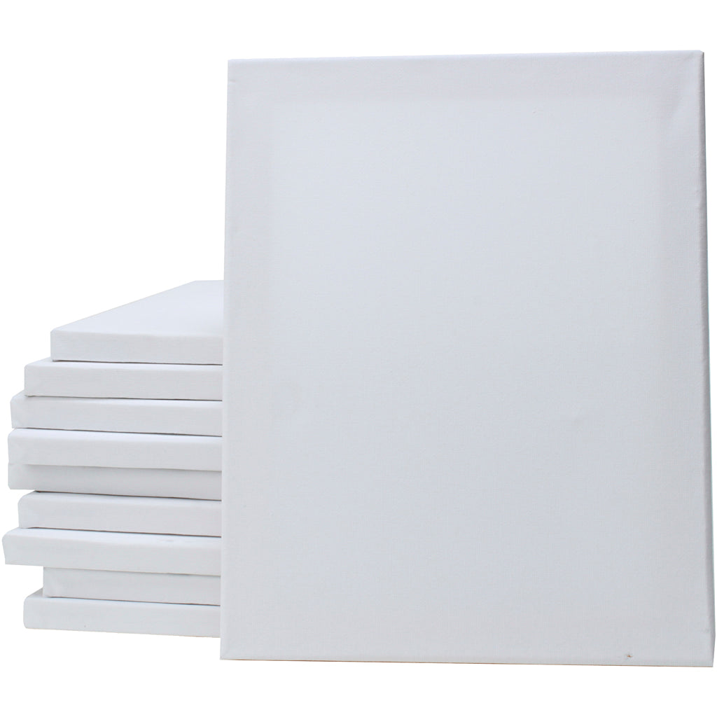 Canvas, D. 1,6 cm, size 40x50 cm, 280 g, white, 20 pc