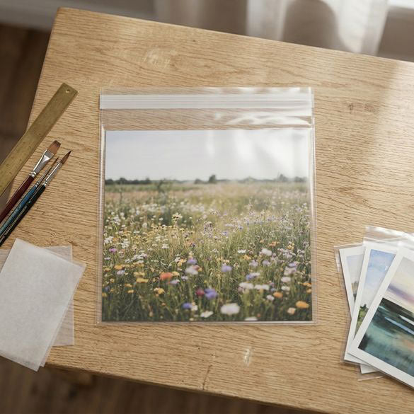 Plastic Zakken 26,5x26cm Transparant en Hersluitbaar (100 stuks) [B1010]