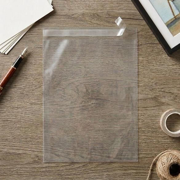Plastic Zakken 26,5x33,7cm Transparant en Hersluitbaar (100 stuks) [B10X13]