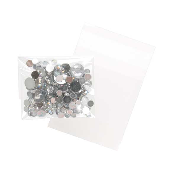 Plastic Zakken 6,5x6,5cm Transparant en Hersluitbaar (100 stuks) [B2X2]