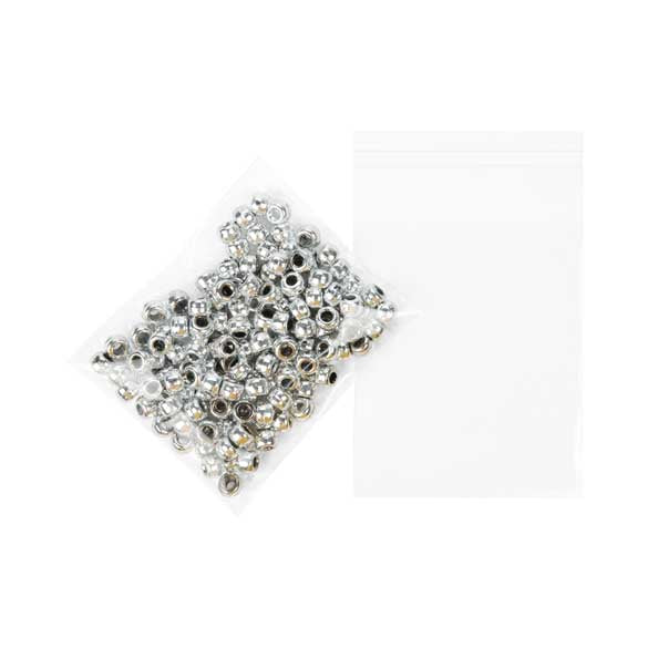 Plastic Zakken 8,6x10,2cm Transparant en Hersluitbaar (100 stuks) [B34B]