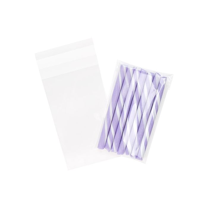 Plastic Bags 8.5x14.5cm Transparent Peel and Seal