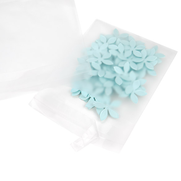 Frosted Plastic Zakken 10,2x10,2 cm Plakstrip (100 Stuks) [B44F]