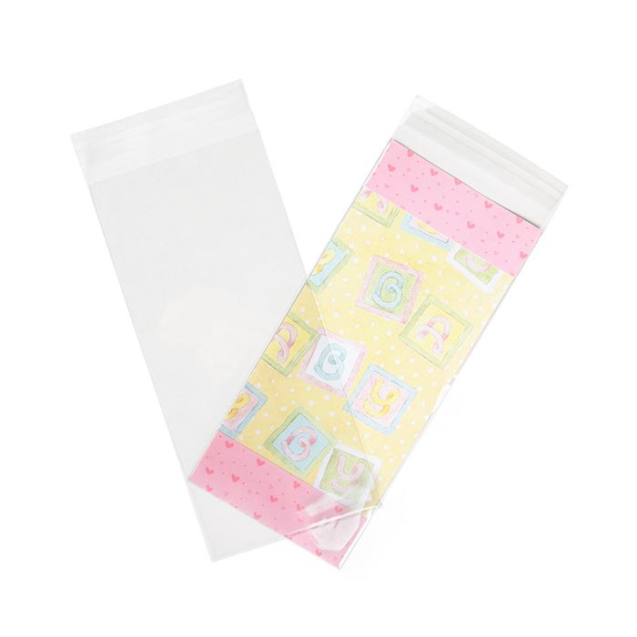 Plastic Zakken 10,3x22,9 cm Transparant en Hersluitbaar (100 stuks) [B49XS]