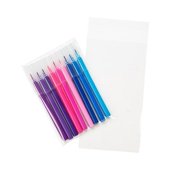 Plastic Zakken 10,6x19,1cm Transparant en Hersluitbaar (100 stuks) [B4X7]