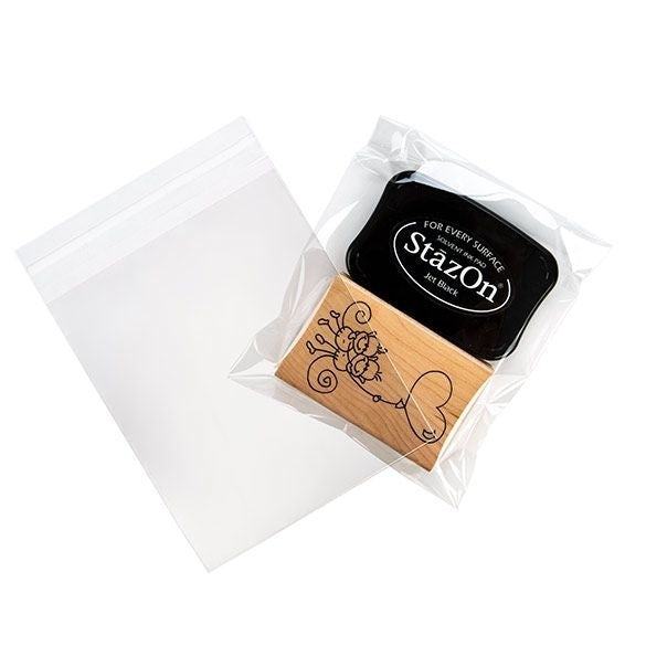 Plastic Zakken 14x16,5cm Transparant en Hersluitbaar (100 stuks) [B5X6]