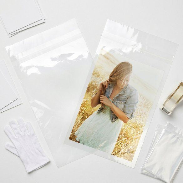 Plastic Zakken 22,7x36,2cm Transparant en Hersluitbaar (100 stuks) [B814PC]