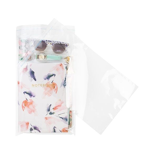 Plastic Zakken 22,5x37,1cm Transparant en Hersluitbaar (100 stuks) [B814XL]