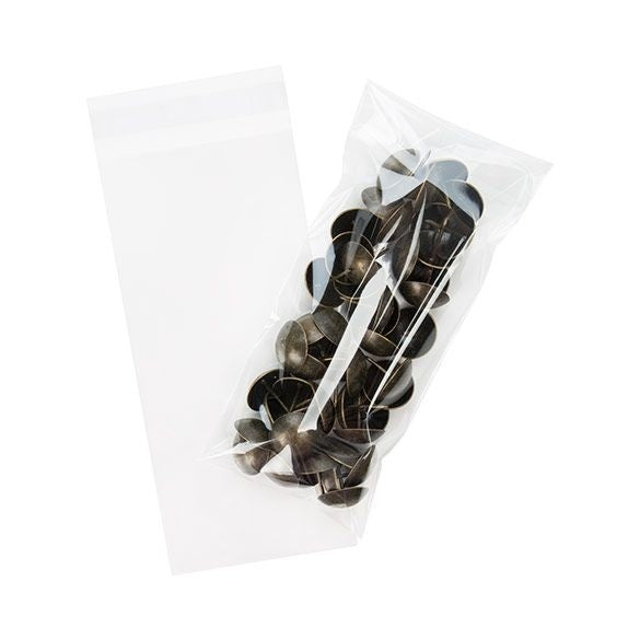 Plastic Zakken 9,6x21cm Transparant en Hersluitbaar (100 stuks) [B83]