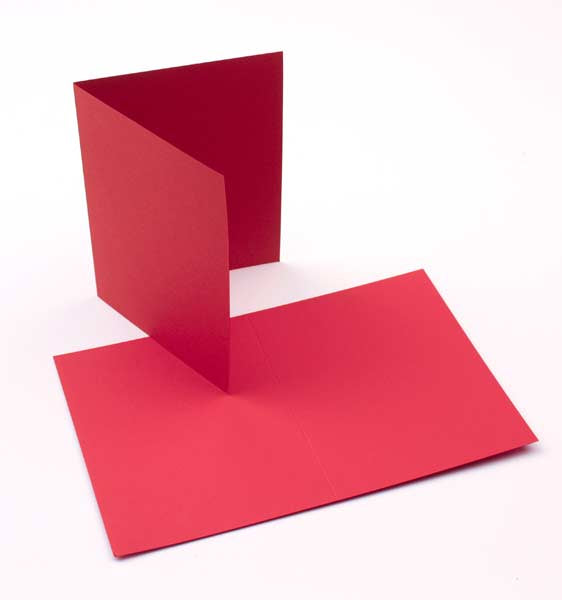 Kaarten Rood 17,8x12,4cm (50 stuks) [PC018]