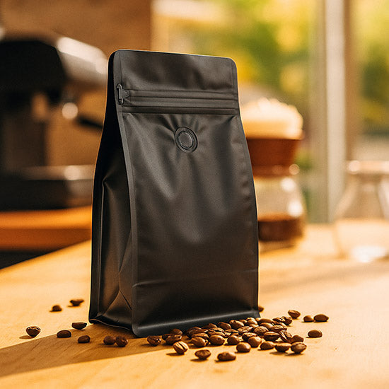 Koffiezakken Mat Zwart 12,7x7,9x20,3 cm (50 Stuks) [BBC2MB]