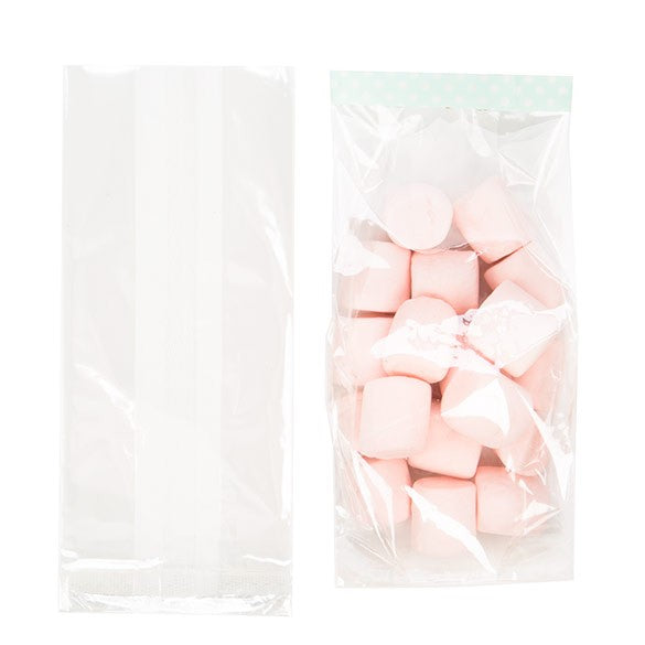 Zakken milieuvriendelijk ECO 10,2x6,4x24,2cm met zijvouw Voedselveilig (100 stuks) [BGB2]