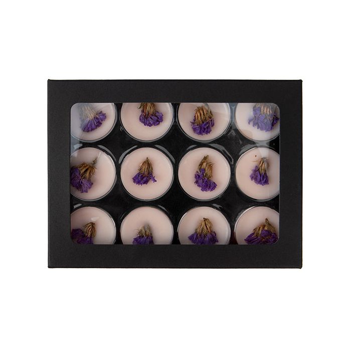 Black Kraft Artisan Candy Box Set, Round Insert 10.2x2.1x13.8 cm