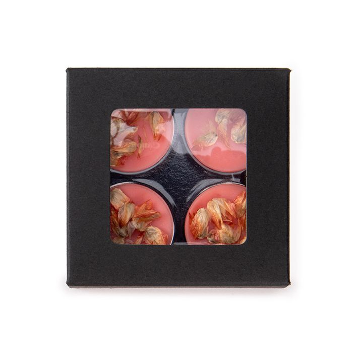 Kraft Dozen Zwart Voor Handgemaakt Snoep, Ronde insert 7x2.1x6.8cm (25 stuks) [CNDYR276B]