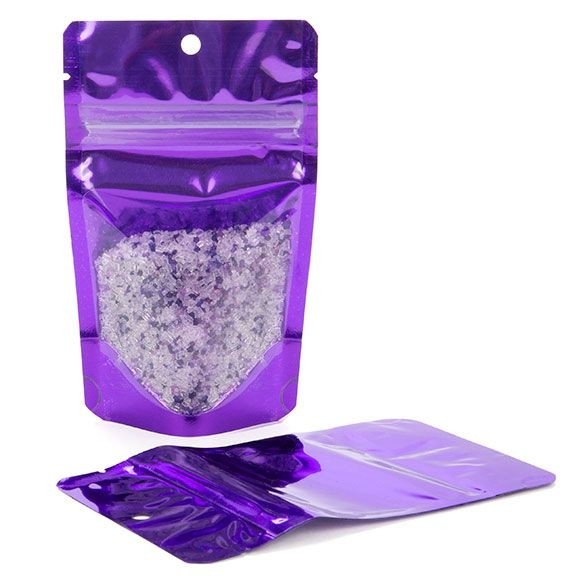 Stand Up Pouches Transparent/Violet 7.9x5.1x13cm | 28 grams