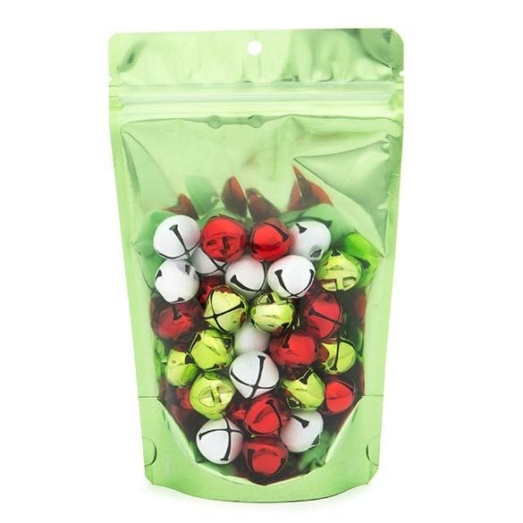 Stazakken Transparant/Groen 13x7,9x20,6cm | 57 gram (100 stuks) [ZBGB3GR]