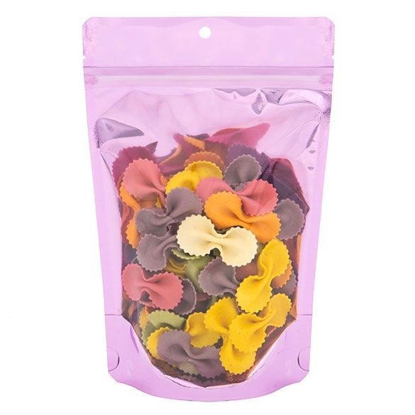 Stazakken Transparant/Roze 13x7,9x20,6cm | 113 gram (100 stuks) [ZBGB3PK]