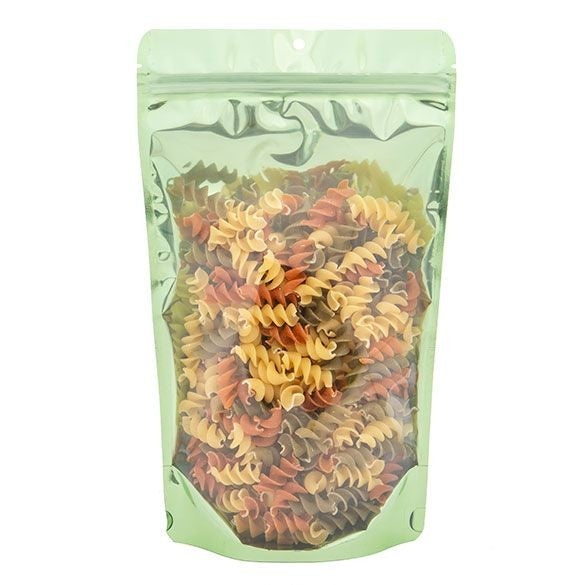 Stazakken Transparant/Groen 17,1x8,9x28,6cm | 340 gram (100 stuks) [ZBGB4GR]