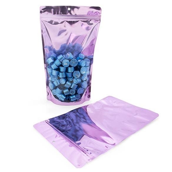 Stand Up Pouches Transparent/Lavender 17.1x8.9x28.6cm | 340 grams