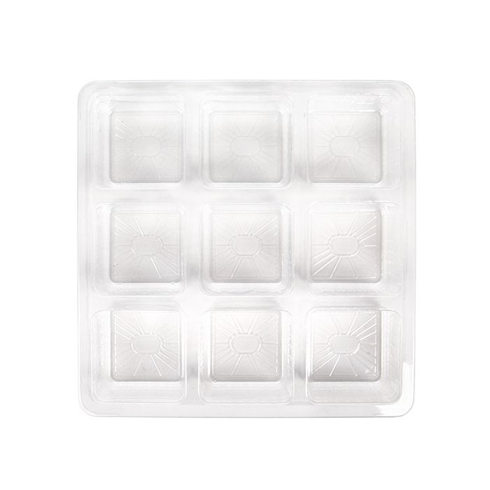 Plastic doosje met 9 vakjes 15,1x2,5x15,1cm (25 Stuks) [CTBS33]