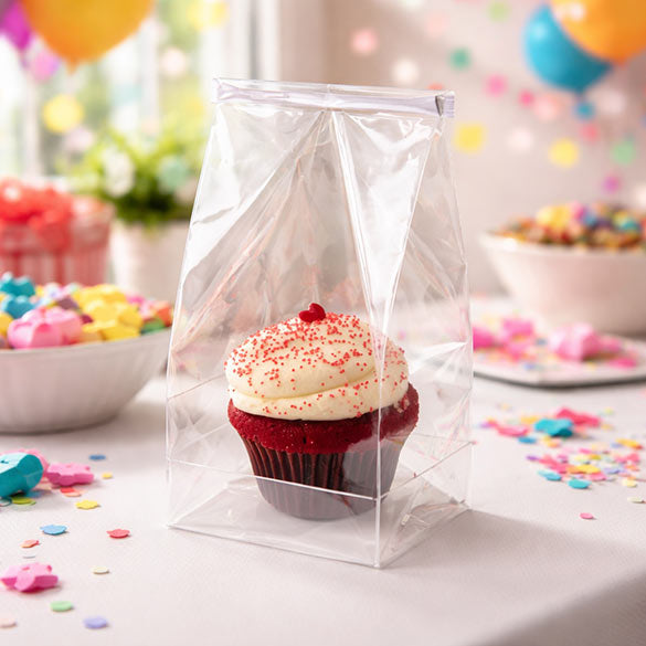 Cupcake Zakken voor 1 Cupcake 10.2x10.2x22.9cm (100 Stuks) [CBG1XL]