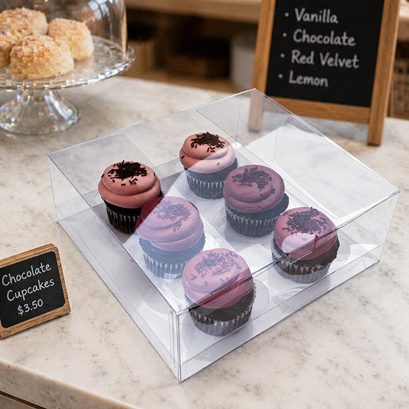 Cupcake Dozen voor 6 Cupcakes 22.9x22.9x10.2cm (100 Stuks) [CBS175]