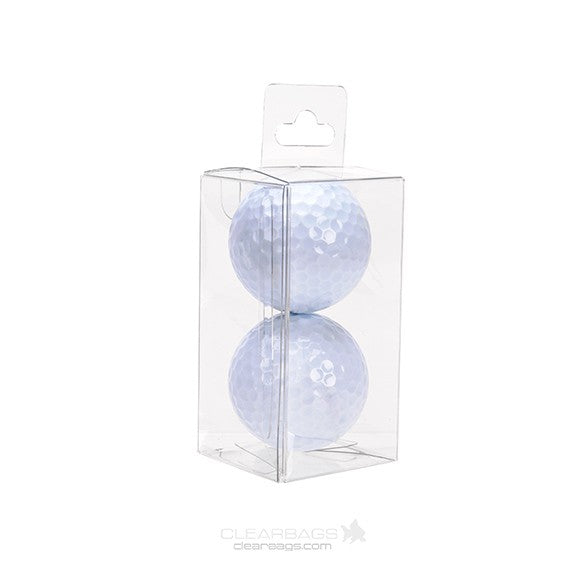 Plastic Doosjes 4,3x4,3x8,6cm Kristalhelder met Hanger in het midden (25 stuks) [CHFB323]