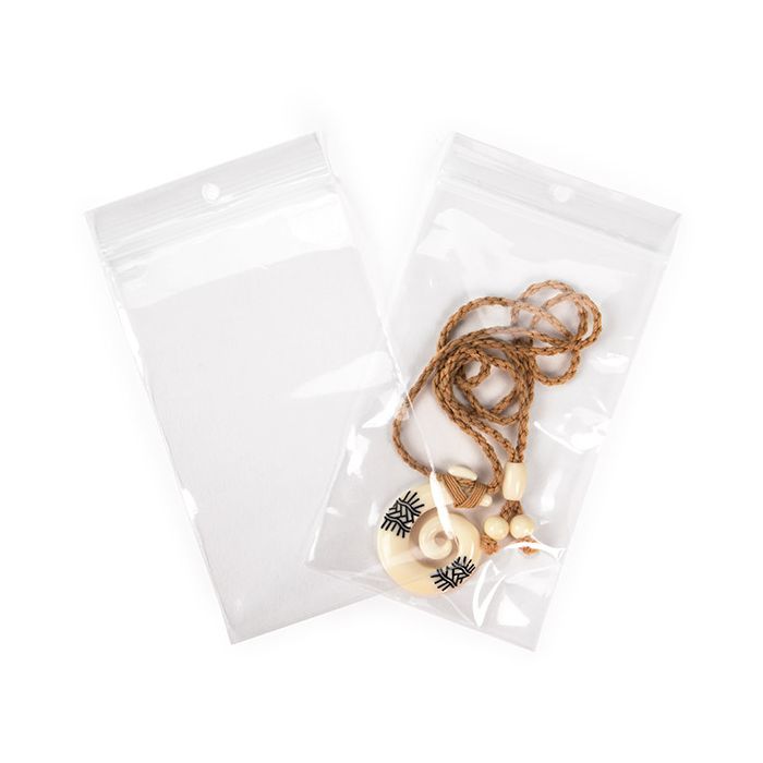 Gripzakken met Rond Ophanggat 7,6x12,7 cm (100 stuks) [CEZR35]