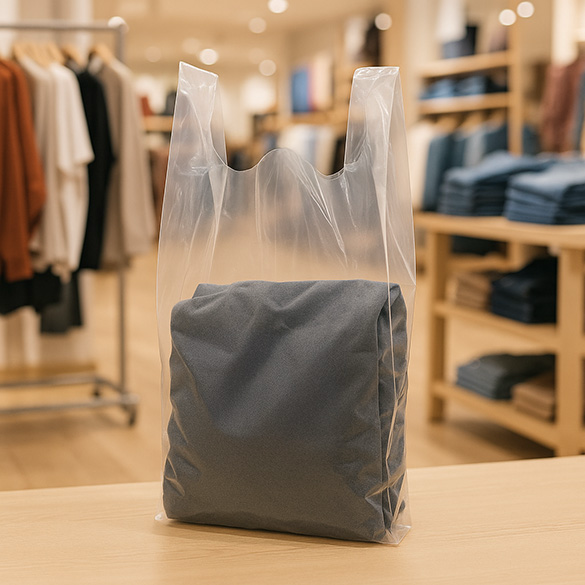 Draagtassen Transparant 30,5x17,8x55,9cm (100 stuks) [CHB4]