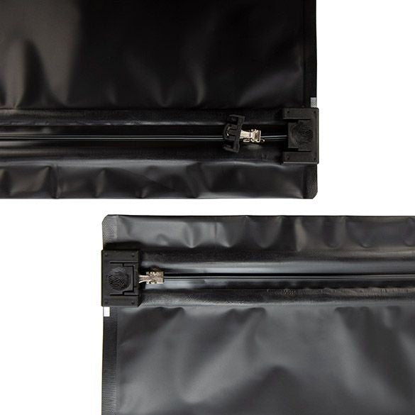 Plastic Zakken Mat Zwart 20,3x6,2x15,2cm met Kindveilige Sluiting (10 stuks) [CRZ68B]