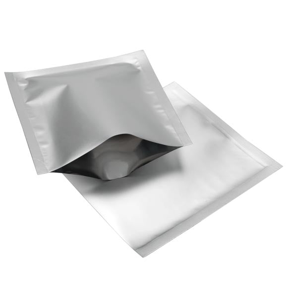 Plastic Zakken Zilver 9x9,5cm Sealbaar permanente Sluiting (100 stuks) [CRB2S]
